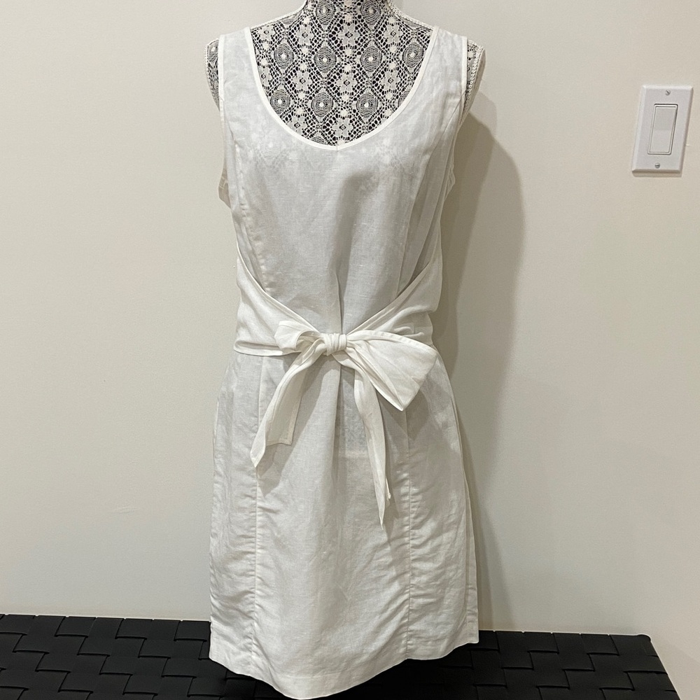 Mexx White Dress with Bow Detail